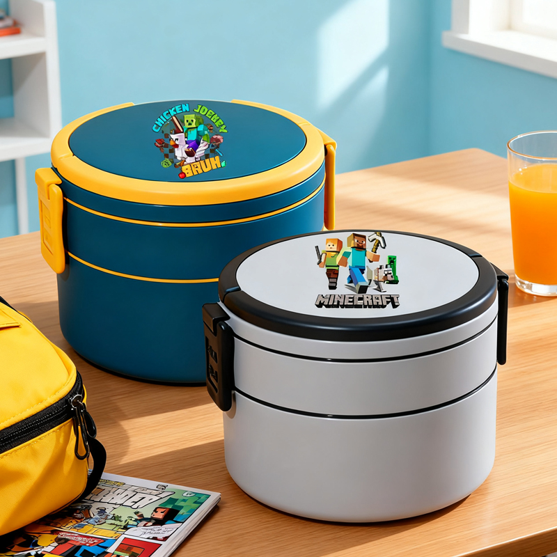 Food Storage In Room - Oyun Temalı Çift Katmanlı Öğle Yemeği