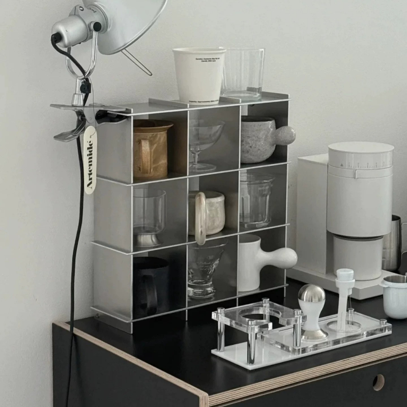 Food Storage Shelving - Minimalist Alüminyum Alaşımlı Tezgah Üstü Kupa