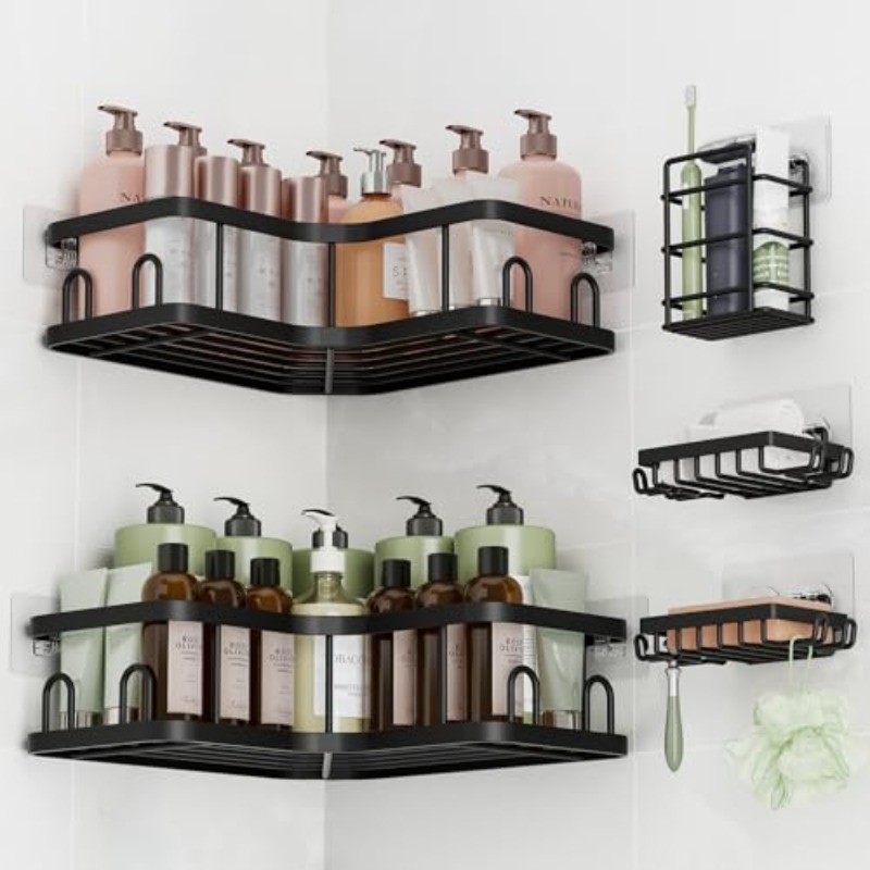 Food Storage Shelving - 1 Adet/3 Adet/5 Adet Köşe Duş