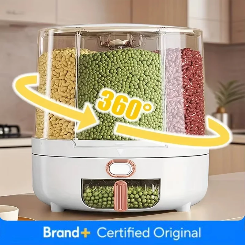 Food Storage Pantry - 6 Bölmeli 360 ° Döner Hava