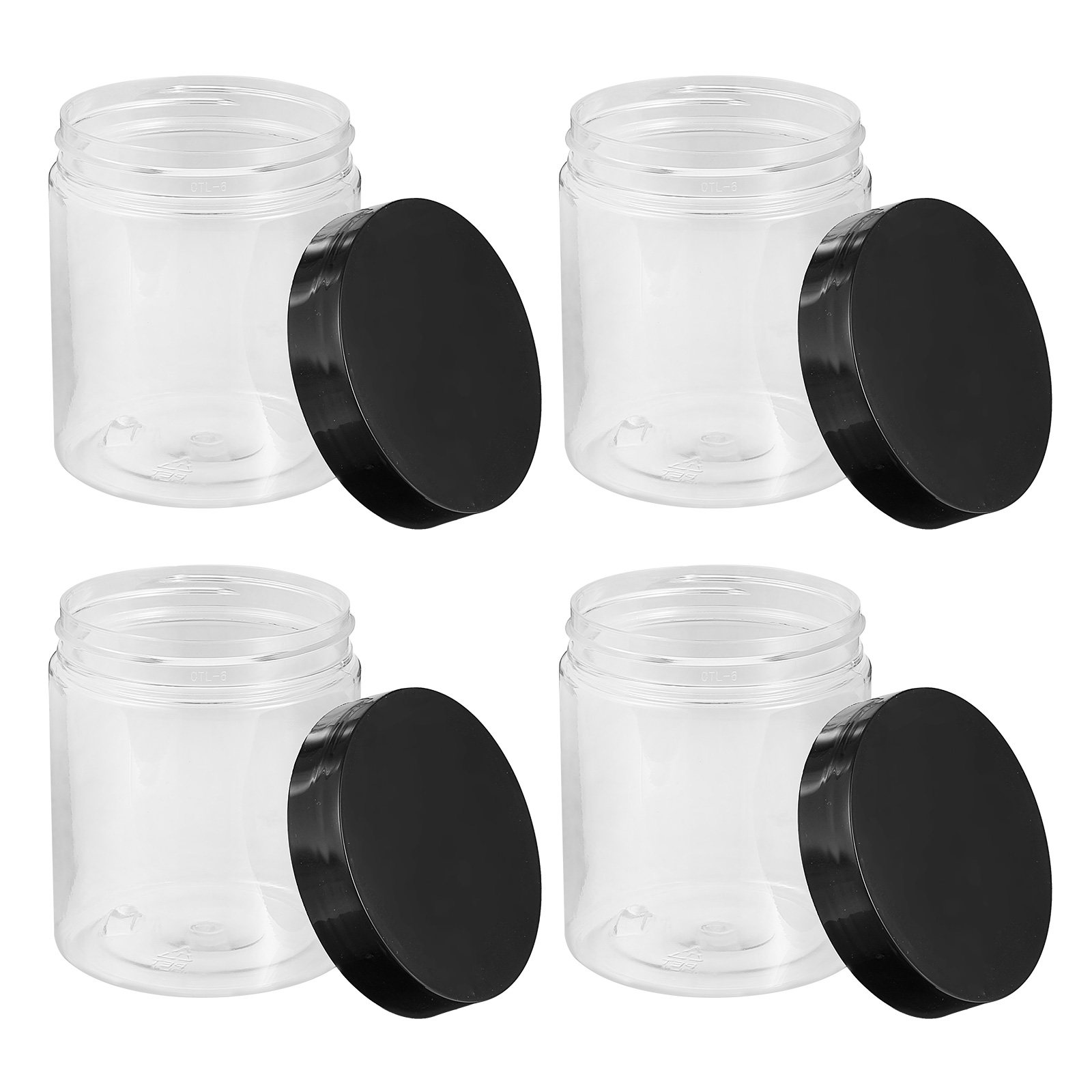 Food Storage Pantry - 12 Adet Şeffaf Plastik Saklama Kavanozu