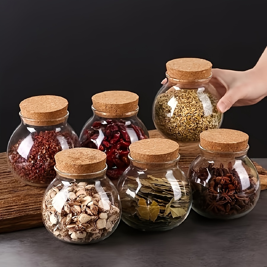 Food Storage Glass Container Set - 500ML şeffaf cam teneke saklama kutusu,