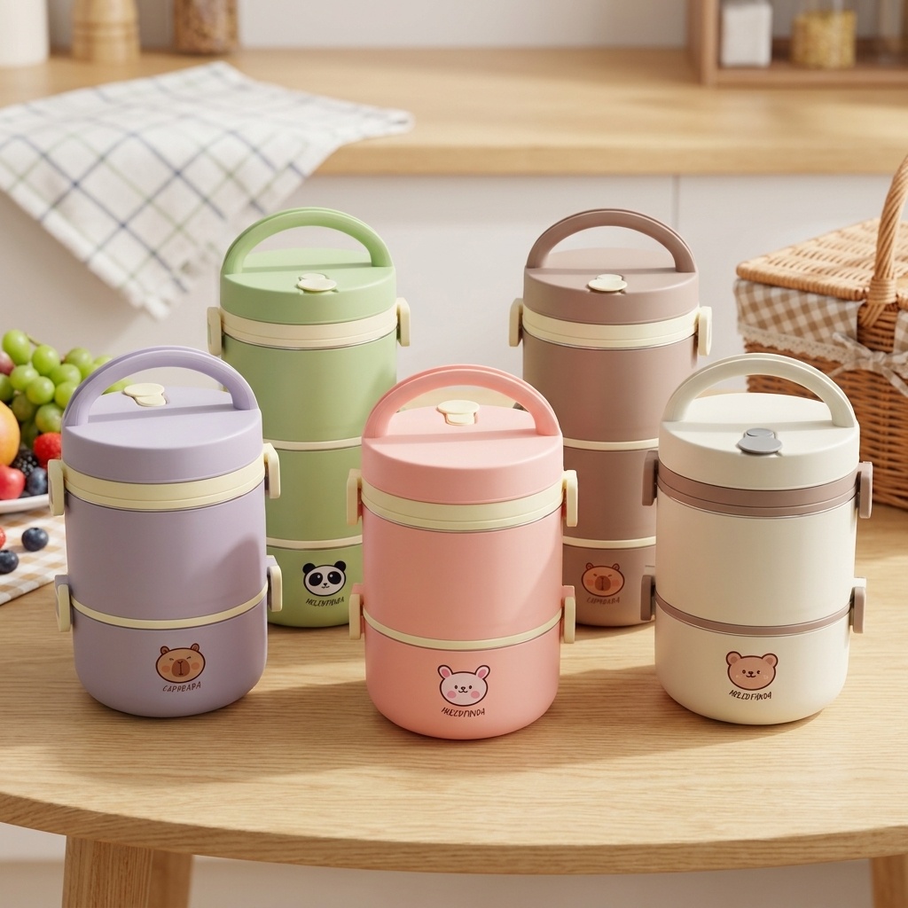 Food Storage Made Easy - 304 Paslanmaz Çelik Termal Öğle Yemeği