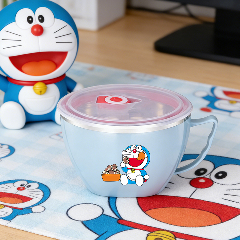 Food Storage In Room - Doraemon Büyük Kapasiteli Paslanmaz Çelik Kase