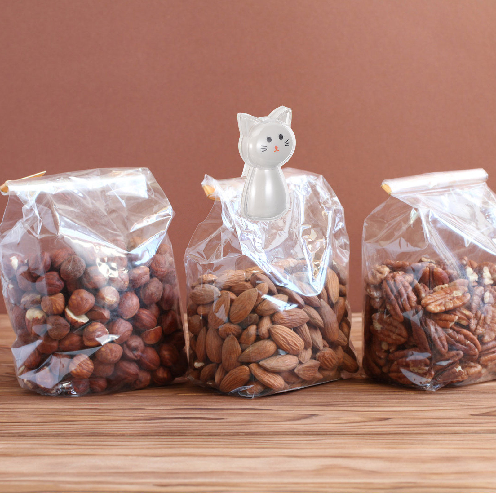 Food Storage Pantry - 2 Adet Sevimli Kedi Desenli Atıştırmalık