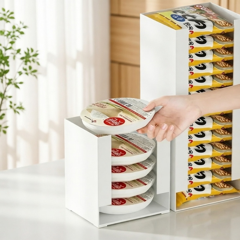 Food Storage Pantry - İstiflenebilir Mutfak Düzenleyici, Hazır Noodle Kapları