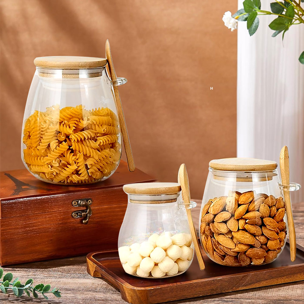 34oz mühürlü cam kavanoz kaşık - Food Storage Glass Container Set incelemesi ve fiyatı