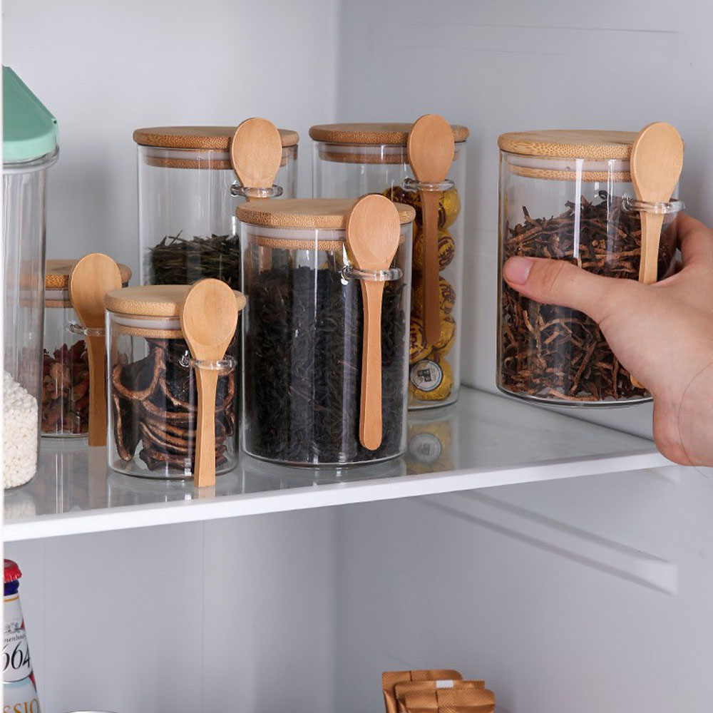 Hava Geçirmez Gıda Saklama Pla - Food Storage Jars With Wooden Lids incelemesi ve fiyatı