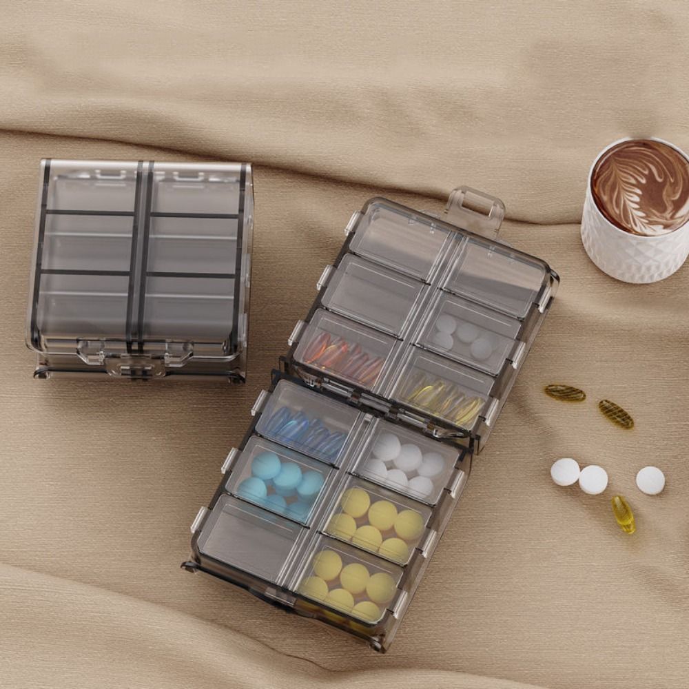 12 Izgaralı Hap Dağıtıcı Kutus - Food Storage Large Plastic Containers incelemesi ve fiyatı
