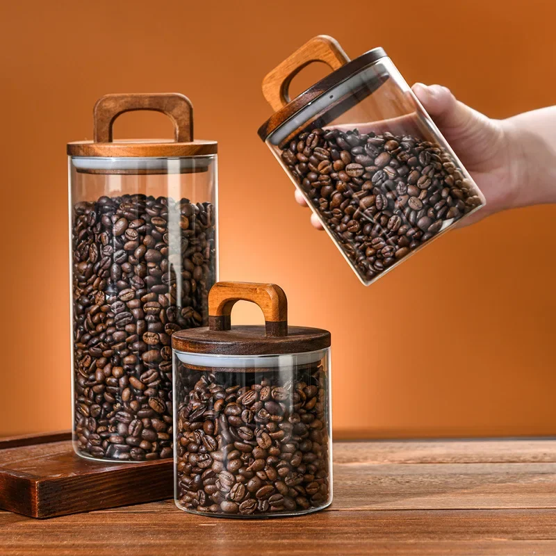 800-2100 ml Ahşap Kapaklı Cam  - Food Storage Glass Container Set incelemesi ve fiyatı