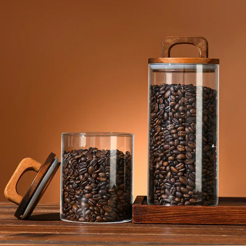 800-2100 ml Ahşap Kapaklı Cam  - Food Storage Glass Container Set incelemesi ve fiyatı