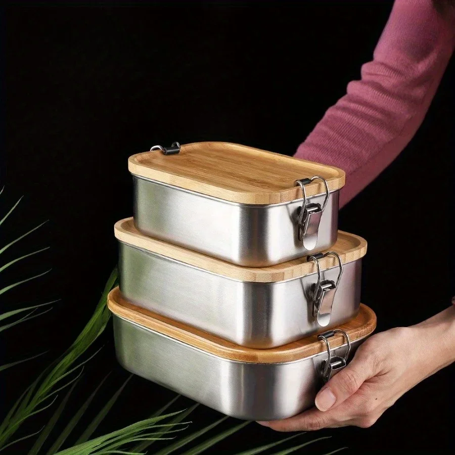 Yeni 304 Paslanmaz Çelik Bambu - Food Storage Made Easy incelemesi ve fiyatı
