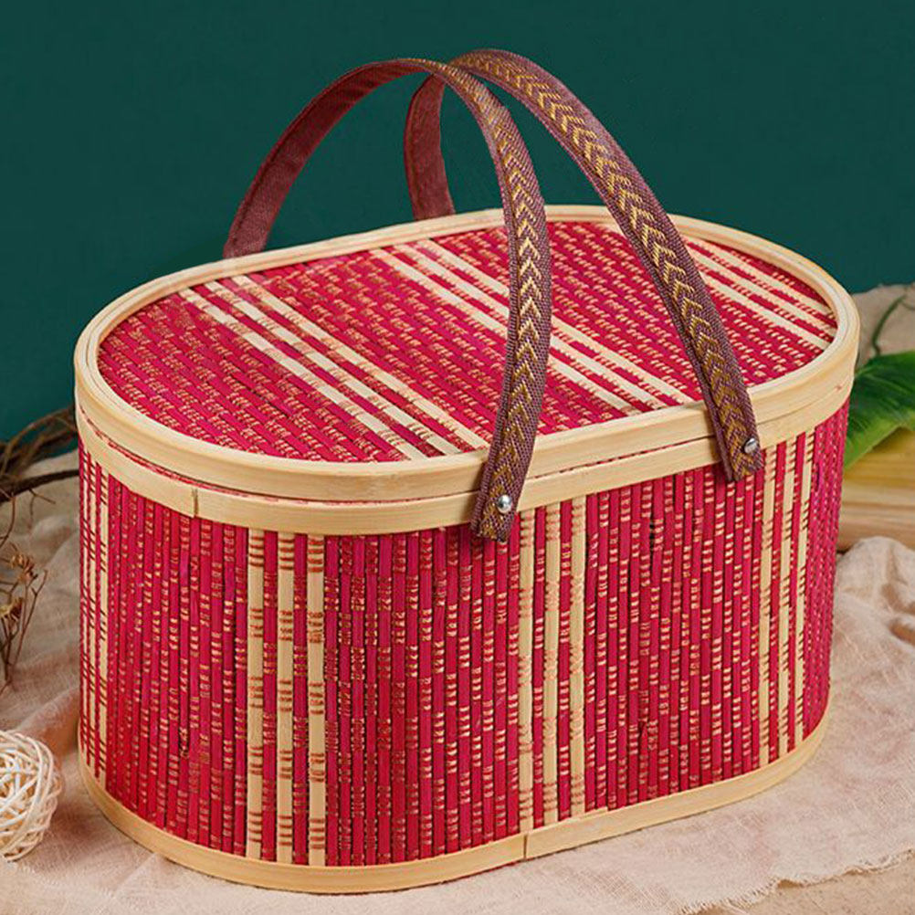 Oval Şekilli Bambu Örgü Sepet  - Food Storage Handling incelemesi ve fiyatı