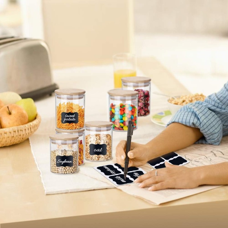12'li Cam Kavanoz Seti, Bambu  - Food Storage Glass Container Set incelemesi ve fiyatı