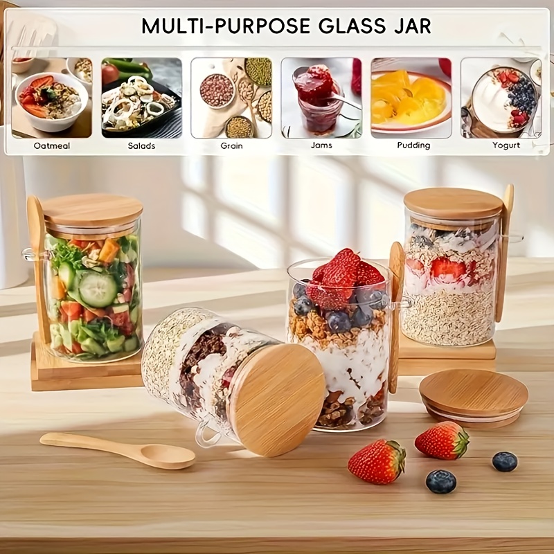 1/2/4/8 Parça Yulaf Ezmesi Cam - Food Storage Glass Container Set incelemesi ve fiyatı