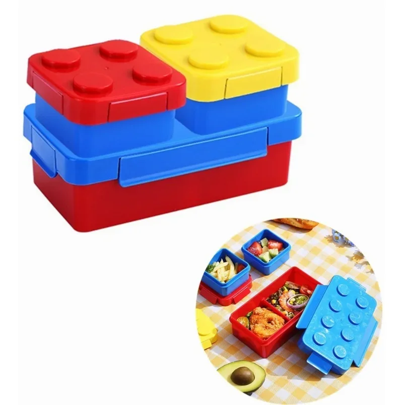 Yapı taşları yemek kabı DIY ço - Food Storage Building incelemesi ve fiyatı