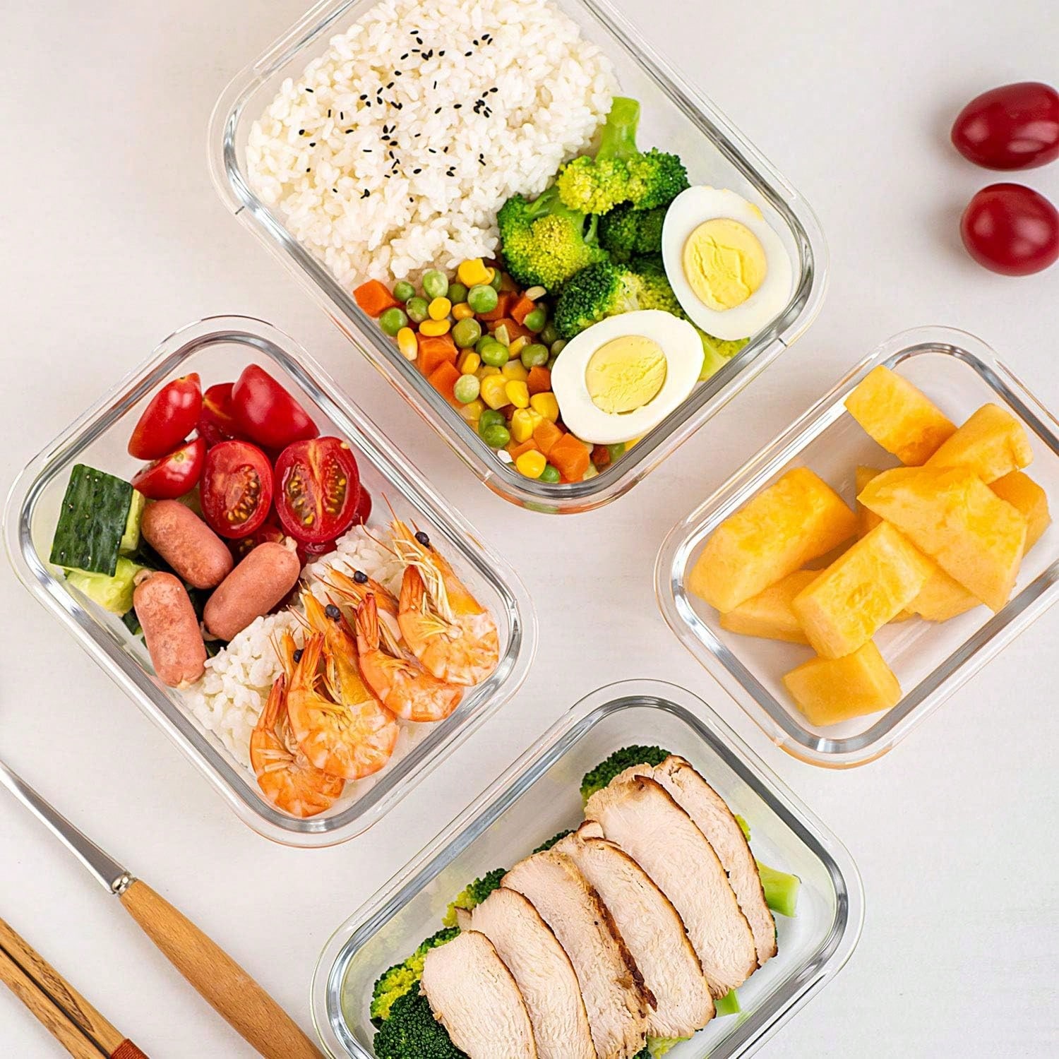 10'lu Paket Cam Yemek Hazırlık - Food Storage Made Easy incelemesi ve fiyatı