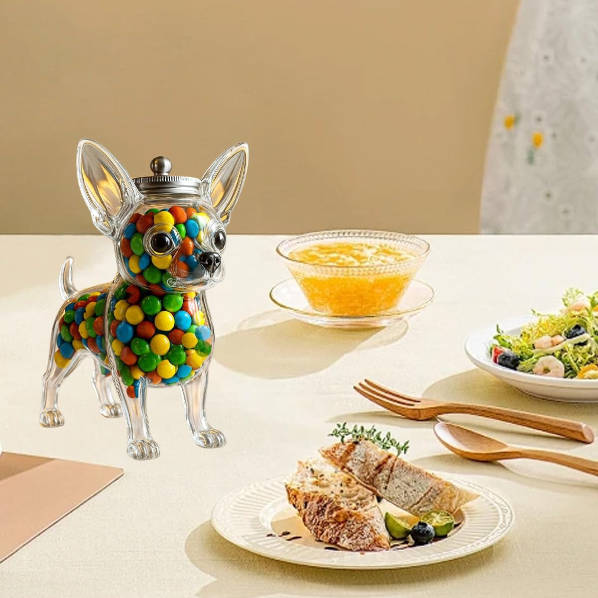 Chihuahua Şekilli Kap Tazelik  - Food Storage Glass Container Set incelemesi ve fiyatı