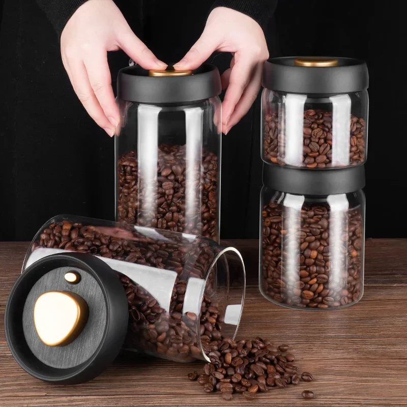 Kahve çekirdekleri vakumlu müh - Food Storage Glass Container Set incelemesi ve fiyatı