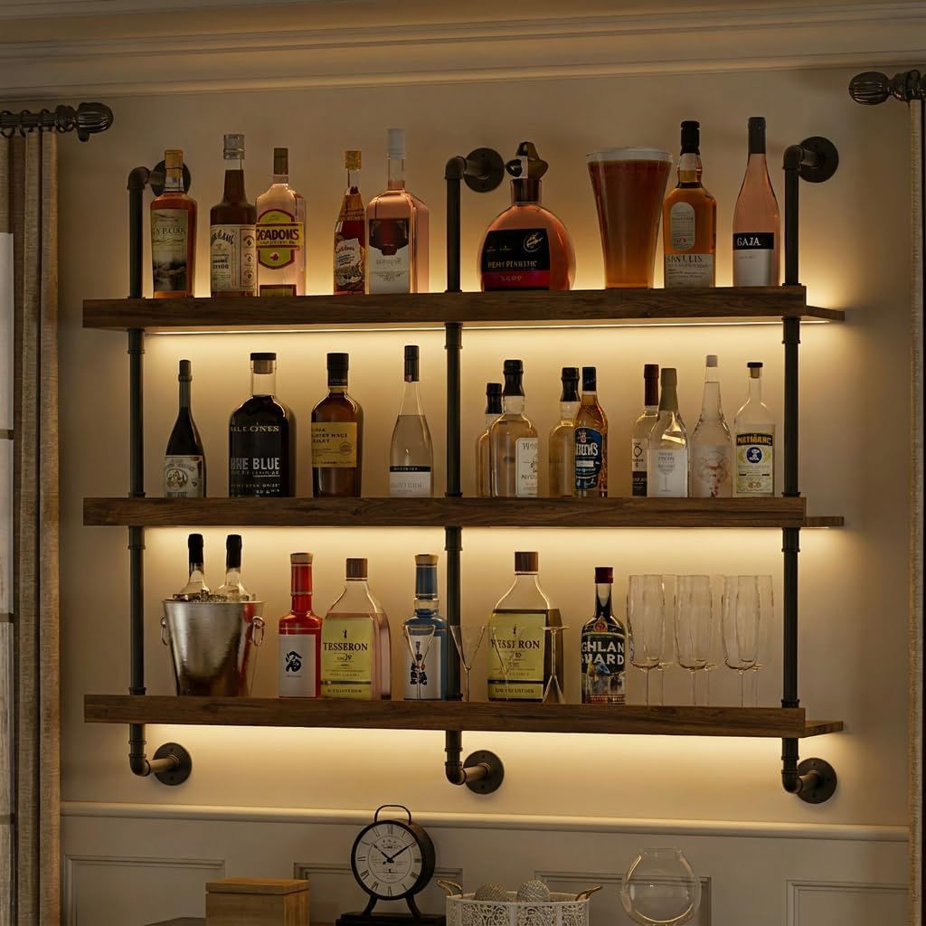 Duvara Monte LED Işıklı Üç Kat - Food Storage Shelving incelemesi ve fiyatı