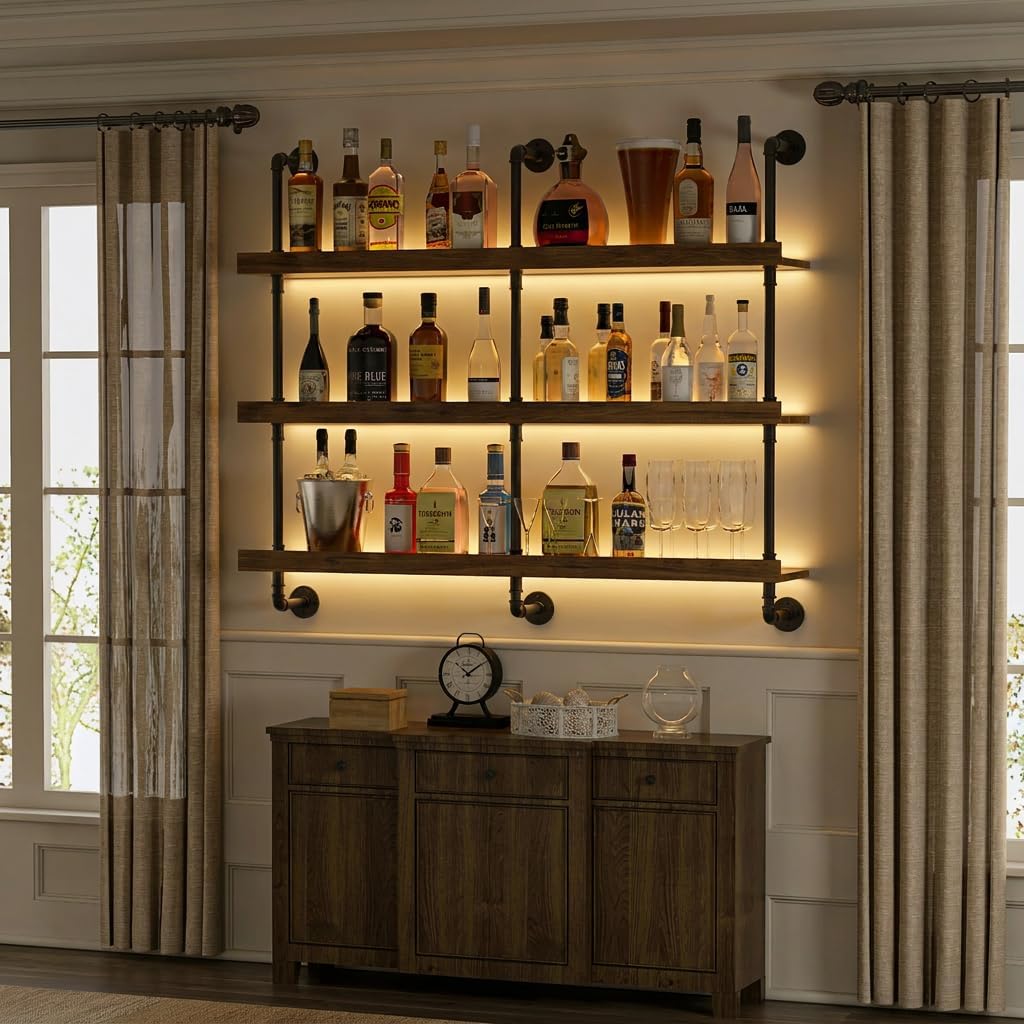 Duvara Monte LED Işıklı Üç Kat - Food Storage Shelving incelemesi ve fiyatı