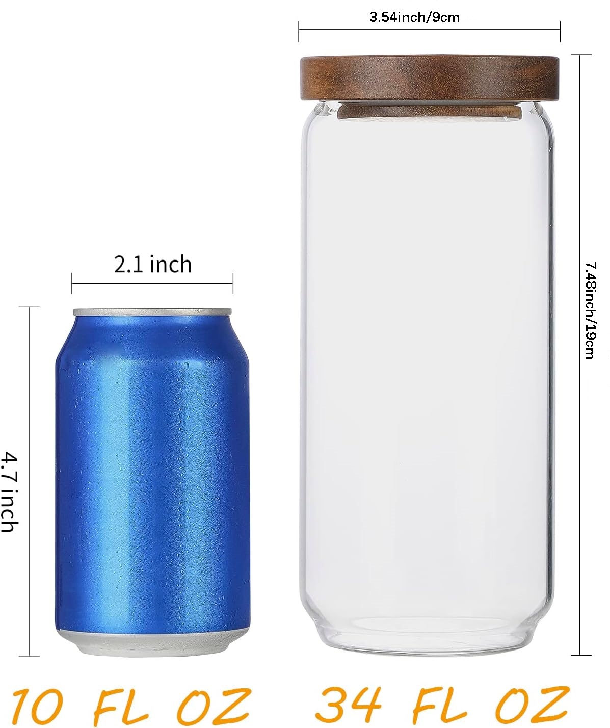 4'lü Paket 34 OZ Ahşap Kapaklı - Food Storage Glass Container Set incelemesi ve fiyatı