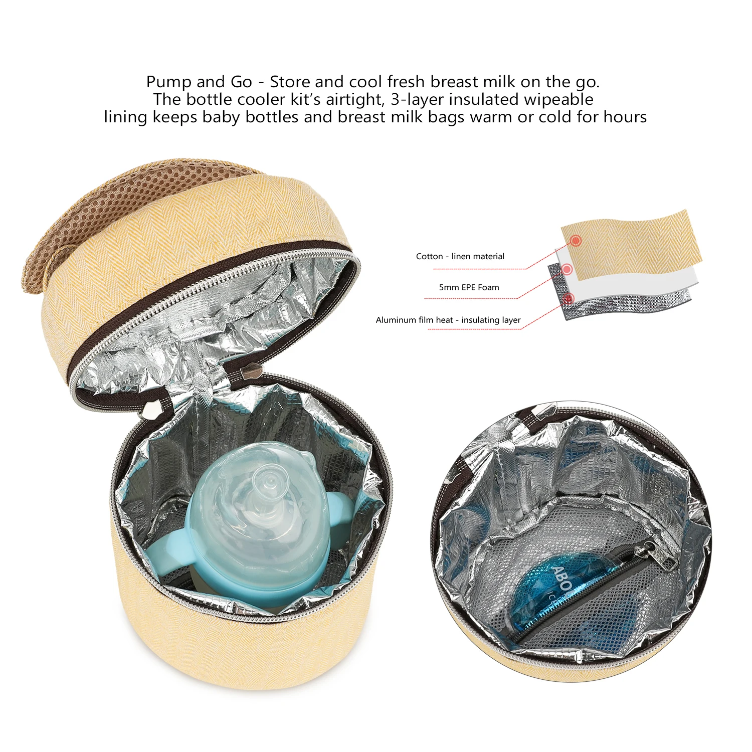 Su geçirmez sabit sıcaklıklı b - Food Storage For Baby incelemesi ve fiyatı