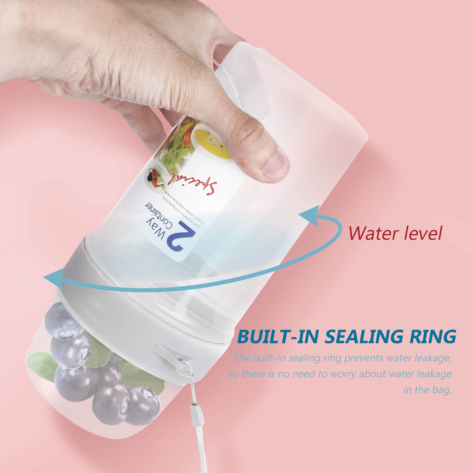 2 adet çift katmanlı sızdırmaz - Food Storage Large Plastic Containers incelemesi ve fiyatı
